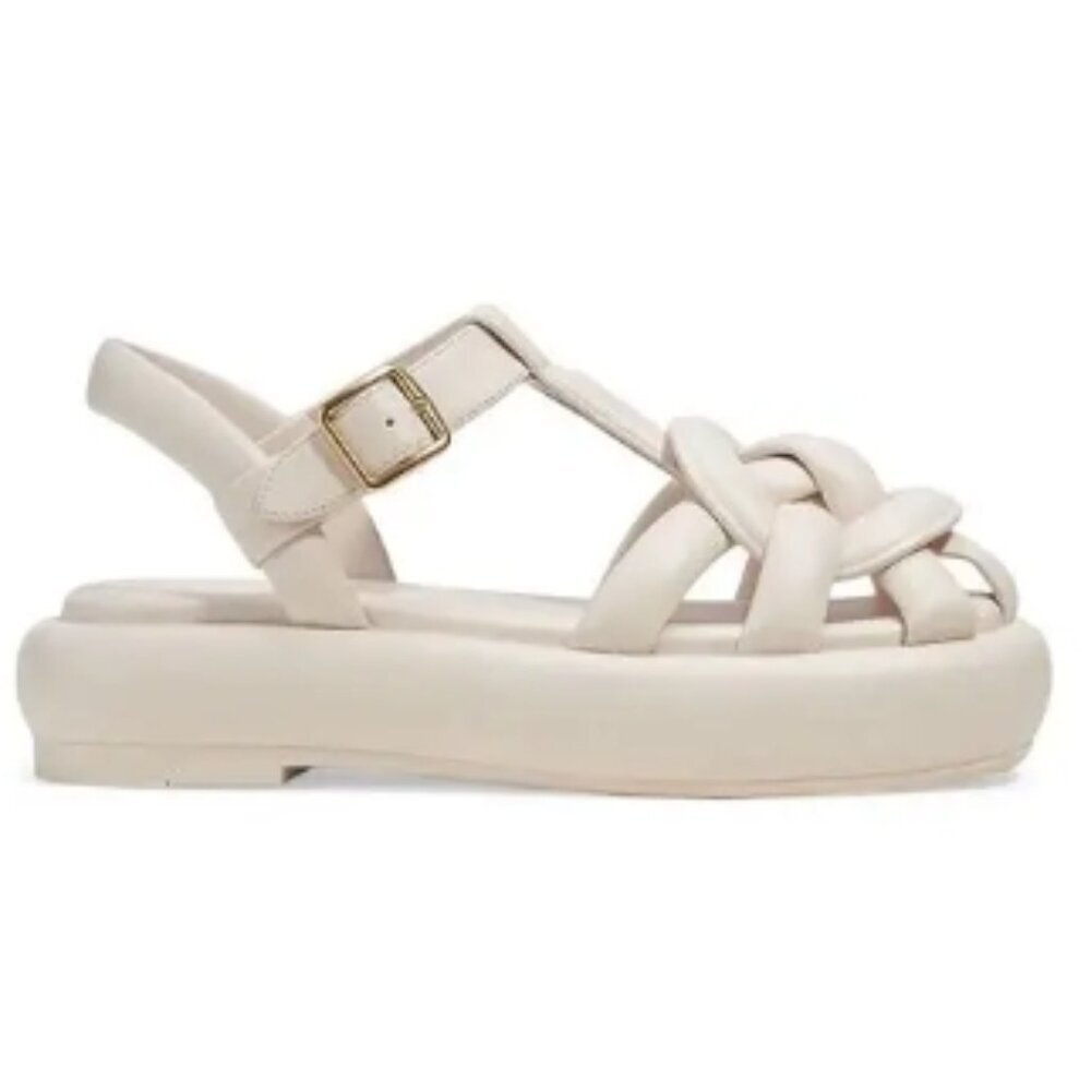COACH Penney Soft Emblem Flatform Fisherman Sandals Size: 9 | Color: Black | NWT